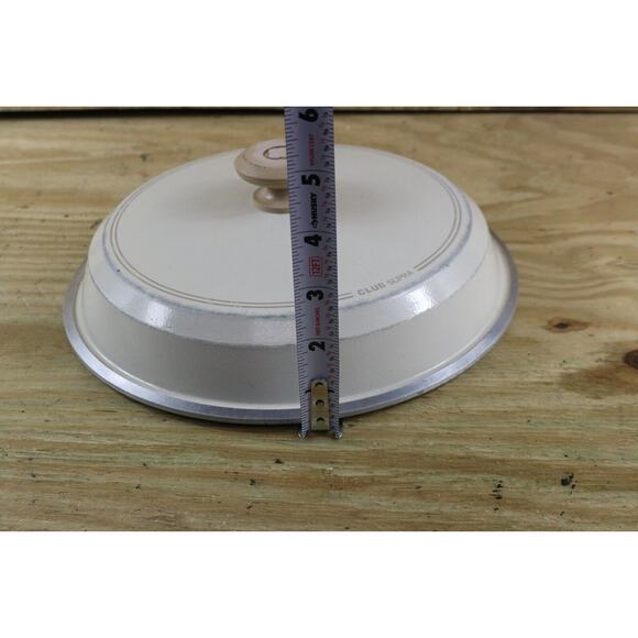 Vintage Club Cookware Set Aluminum Club Supra Yellow White Skillet 10" - Picture 9 of 10